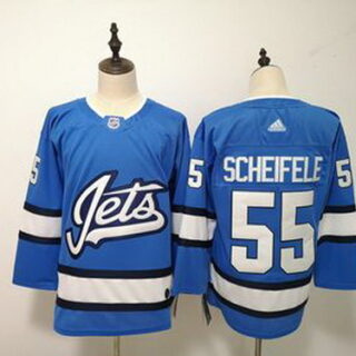 Winnipeg Jets 55 Mark Scheifele Blue Alternate Adidas Jersey
