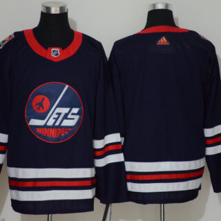 Winnipeg Jets Blank Navy 2019 Heritage Classic Breakaway Adidas Jersey