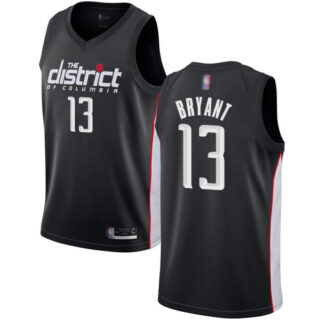 Wizards #13 Thomas Bryant Black Basketball Swingman City Edition 2018 19 Jersey