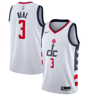 Wizards #3 Bradley Beal White Basketball Swingman City Edition 2019 20 Jersey