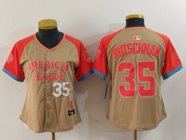 Women's American League #35 Adley Rutschman Cream 2024 All-Star Limited Stitched Jerseys