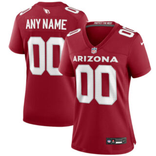 Women's Arizona Cardinals Active Player Custom New Red Stitched Game Jersey(Run Small)