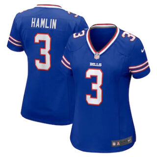 Women's Buffalo Bills #3 Damar Hamlin Nike Royal Game Jersey