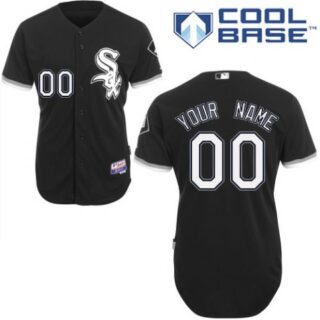 Women's Chicago White Sox Alternate Black Customized Jersey