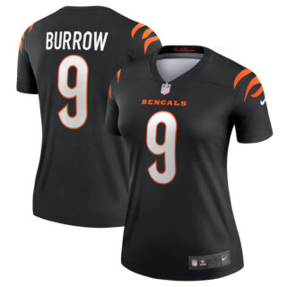Women's Cincinnati Bengals #9 Joe Burrow Nike Black Legend Jersey