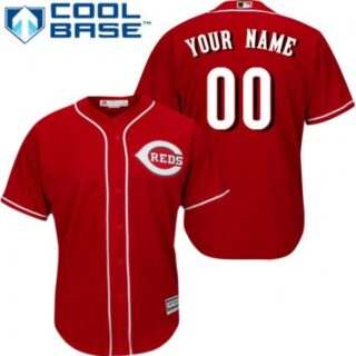 Women's Cincinnati Reds Alternate Red Customized Jersey