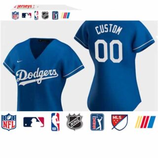 Women's Custom Los Angeles Dodgers 2020 Royal Alternate Replica Jersey