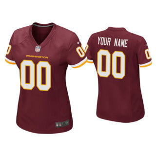 Women's Custom Washington Burgundy Game Jersey