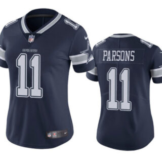Women's Dallas Cowboys #11 Micah Parsons Jersey Navy Blue 2021 Draft Limited Football Jersey