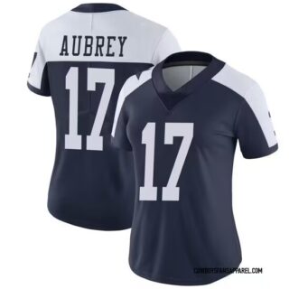 Women's u00a0Dallas Cowboys #17 Brandon Aubrey Limited Navy Vapor Untouchable Jerseys