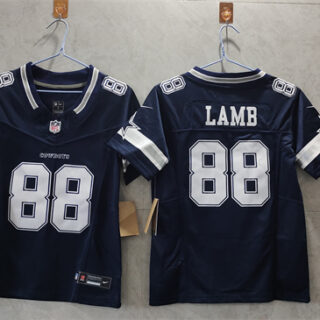 Women's Dallas Cowboys #88 CeeDee Lamb Navy 2023 F.U.S.E. Limited Stitched Jersey(Run Small)