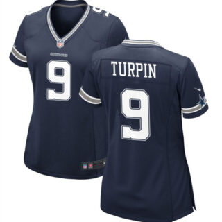 Women's Dallas Cowboys #9 KaVontae Turpin Navy Stitched Football Jersey(Run Small)