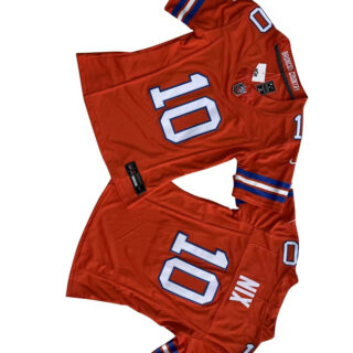 Women's Denver Broncos #10 Bo Nix Orange 2024 F.U.S.E Throwback Stitched Jersey(Run Small)