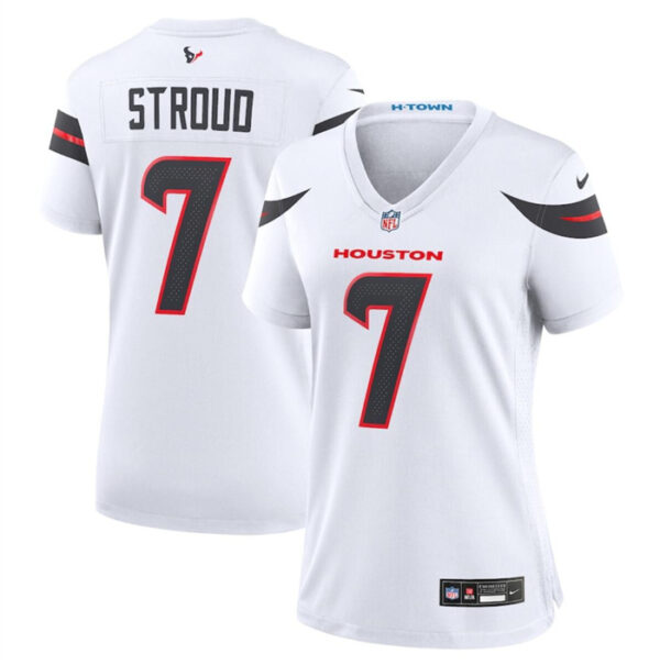 Women's Houston Texans #7 C.J. Stroud White 2024 Stitched Jerseys