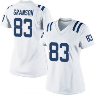 Women's Indianapolis #83 Colts Kylen Granson White Jersey