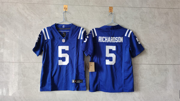 Women's Indianapolis Colts #5 Anthony Richardson Blue 2024 F.U.S.E. Vapor Stitched Jersey(Run Small)