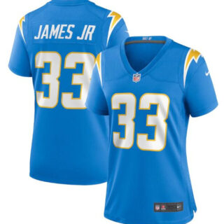 Women's Los Angeles Chargers #33 Derwin James Jr. Blue Vapor Untouchable Limited Stitched Jersey
