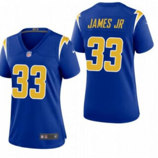 Women's Los Angeles Chargers #33 Derwin James Jr. Royal Vapor Untouchable Limited Stitched Jersey