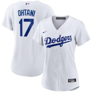 Women's Los Angeles Dodgers #17 Shohei Ohtani White Stitched Jersey(Run Small)s