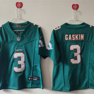 Women's Miami Dolphins #3 Odell Beckham Jr. Aqua F.U.S.E Vapor Untouchable Stitched Jersey(Run Small)