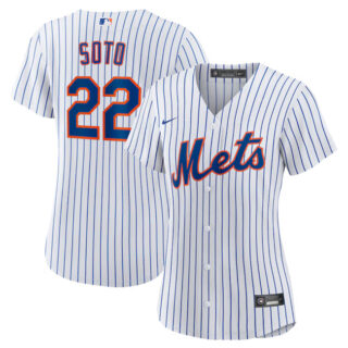 Women's New York Mets #22 Juan Soto White Cool Base Stitched Baseball Jersey(Run Small)