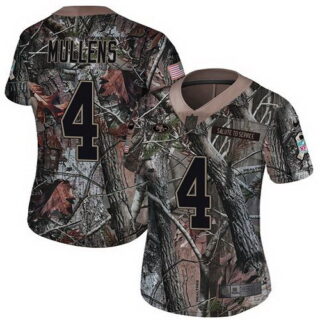 Women's Nike 49ers #4 Nick Mullens Camo Women's Stitched NFL Limited Rush Realtree Jersey