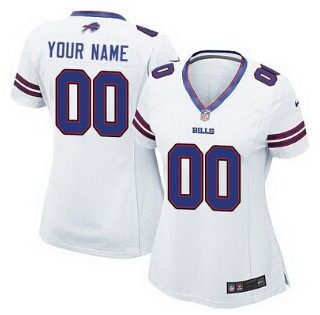 Women's Nike Buffalo Bills Customized White Jersey