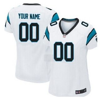 Women's Nike Carolina Panthers Customized White Jersey