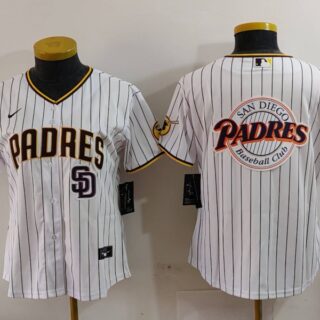 Women's San Diego Padres Big Logo Cool Base Stitched Baseball Jerseys