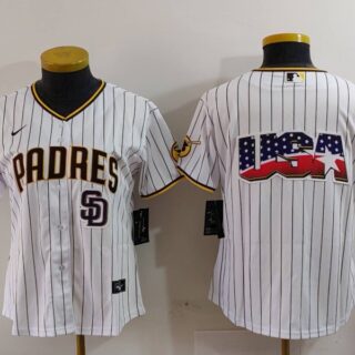 Women's San Diego Padres Big Logo Cool Base Stitched Baseball Jerseys