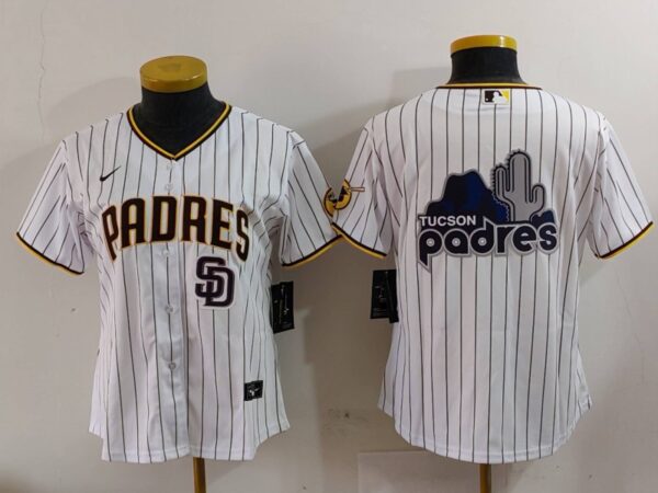 Women's San Diego Padres Big Logo Cool Base Stitched Baseball Jerseys