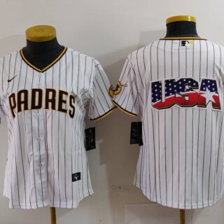 Women's San Diego Padres Big Logo Cool Base Stitched Baseball Jerseys