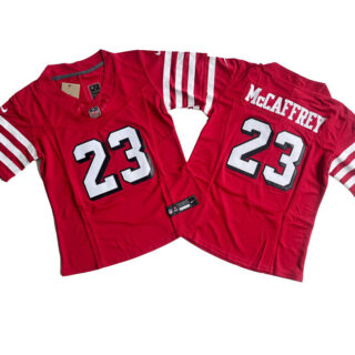 Women's San Francisco 49ers #23 Christian McCaffrey Red F.U.S.E Alternate Stitched Jersey(Run Small)