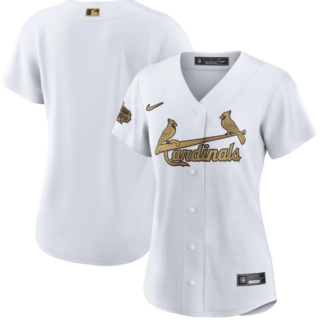 Women's St. Louis Cardinals Blank 2022 All-Star White Stitched Baseball Jersey(Run Small)