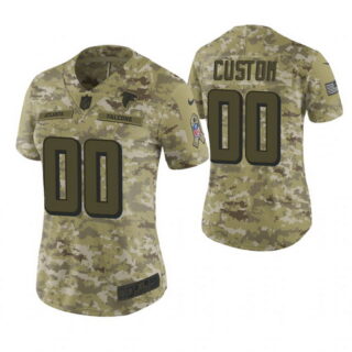 Women Atlanta Falcons Custom Camo 2018 Salute To Service Limited Jersey