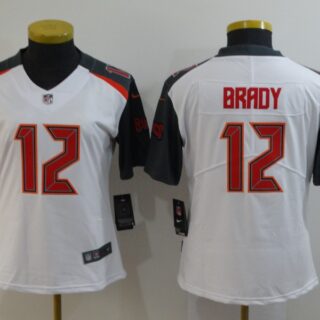 Women Buccaneers 12 Tom Brady White Women Vapor Untouchable Limited Jersey