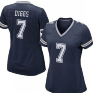 Women Cowboys #7 Trevon Diggs Blue Vapor Limited Jersey