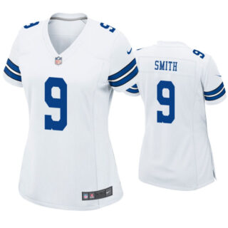 Women Dallas Cowboys #9 Jaylon Smith White Jersey