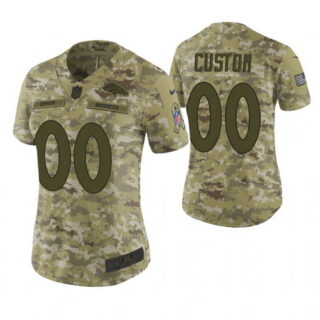 Women Denver Broncos Custom Camo 2018 Salute To Service Limited Jersey