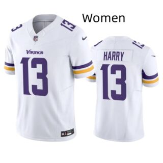 Women Minnesota Vikings #13 N'Keal Harry White Vapor Untouchable Limited Stitched Jersey