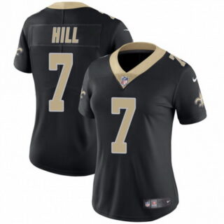 Women New Orleans Saints #7 Taysom Hill Nike Vapor Untouchable Limited Black Jersey