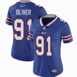 Women Nike Bills 91 Ed Oliver Royal Women Vapor Untouchable Limited Jersey