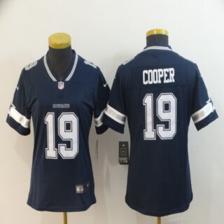 Women Nike Cowboys 19 Amari Cooper Navy Women Vapor Untouchable Limited Jersey