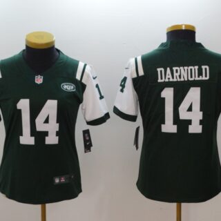 Women Nike Jets 14 Sam Darnold Green Women Vapor Untouchable Player Limited Jersey