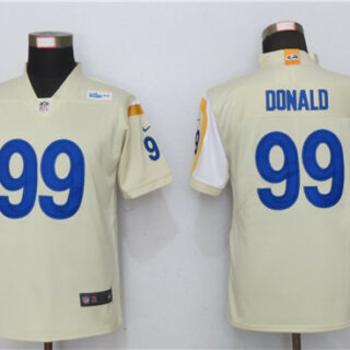 Women Nike Rams 99 Aaron Donald Bone 2020 New Vapor Untouchable Limited Jersey