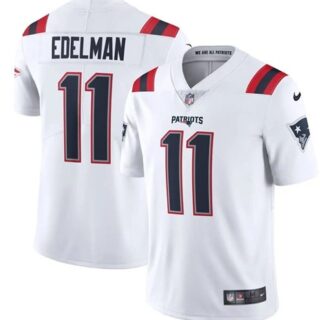Women Patriots 11 Julian Edelman White 2020 New Vapor Untouchable Limited Jersey