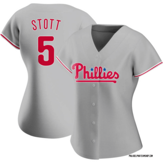 Women Philadelphia Phillies #5 Bryson Stott Gray Stitched Jersey