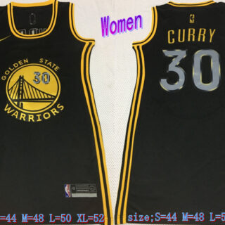 Women Warriors 30 Stephen Curry Black Women Nike Swingman Jersey