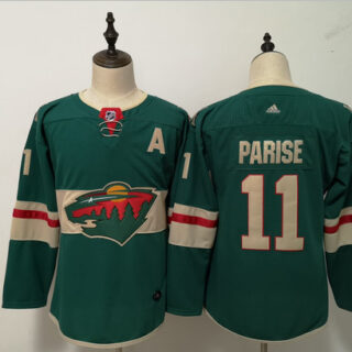 Women Wild 11 Zach Parise Green Women Adidas Jersey