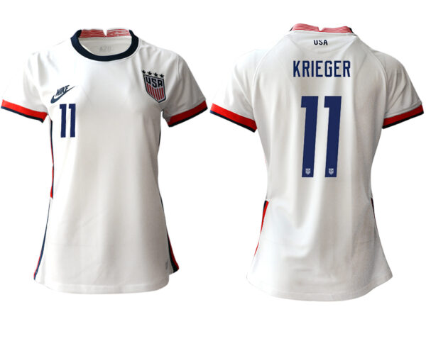 Women's USA #11 Krieger Home Jersey